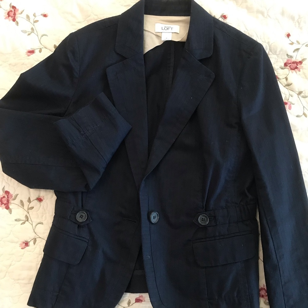 Loft navy dress Blazer